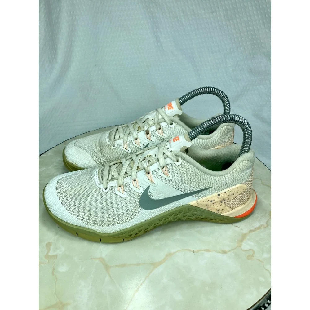 Nike Metcon 4 Training Shoes Womens 6 Sail Gum White Crossfit Running Sneakers